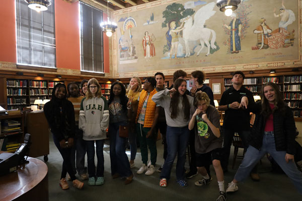 Birmingham Public Library Hosted Leeds Students and Walking Tour Committee in preparation of Leeds Trails and Tours Walking Tour April 2024